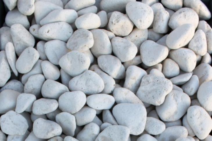 Белая галька галтовка (20-40 мм.)  купить в Армавире от производителя, без посредников