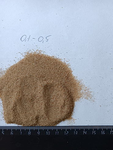 Кварцевый песок для площадок фр. 0,1-0,5 мм.  купить в Армавире фото Камень Клуб